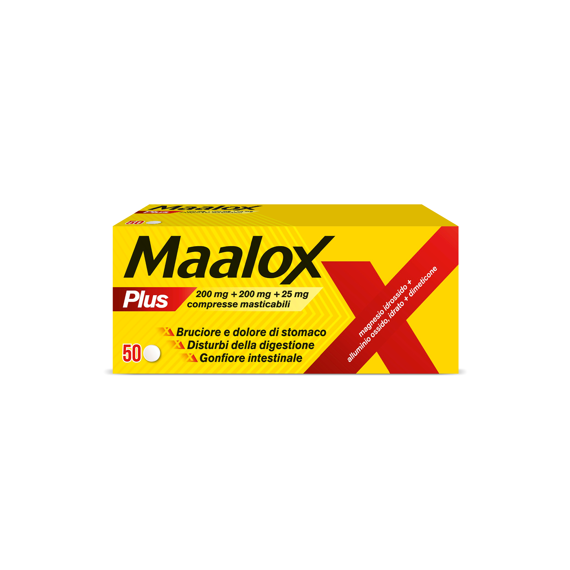 MAALOX PLUS*50CPR MAST - Farmafamily.it