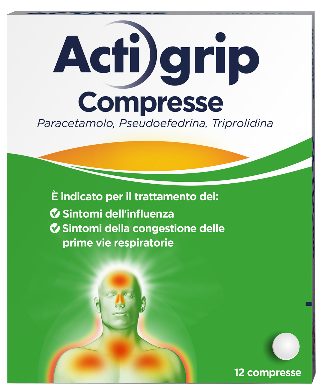 ACTIGRIP*12CPR 2,5+60+500MG - Farmafamily.it