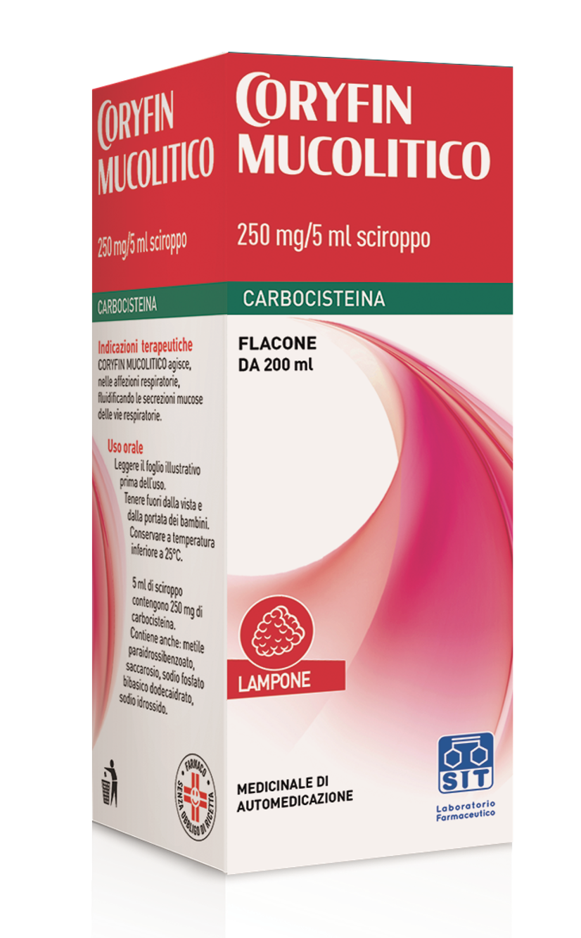 CORYFIN MUCOLITICO*SCIR 200ML - Farmafamily.it