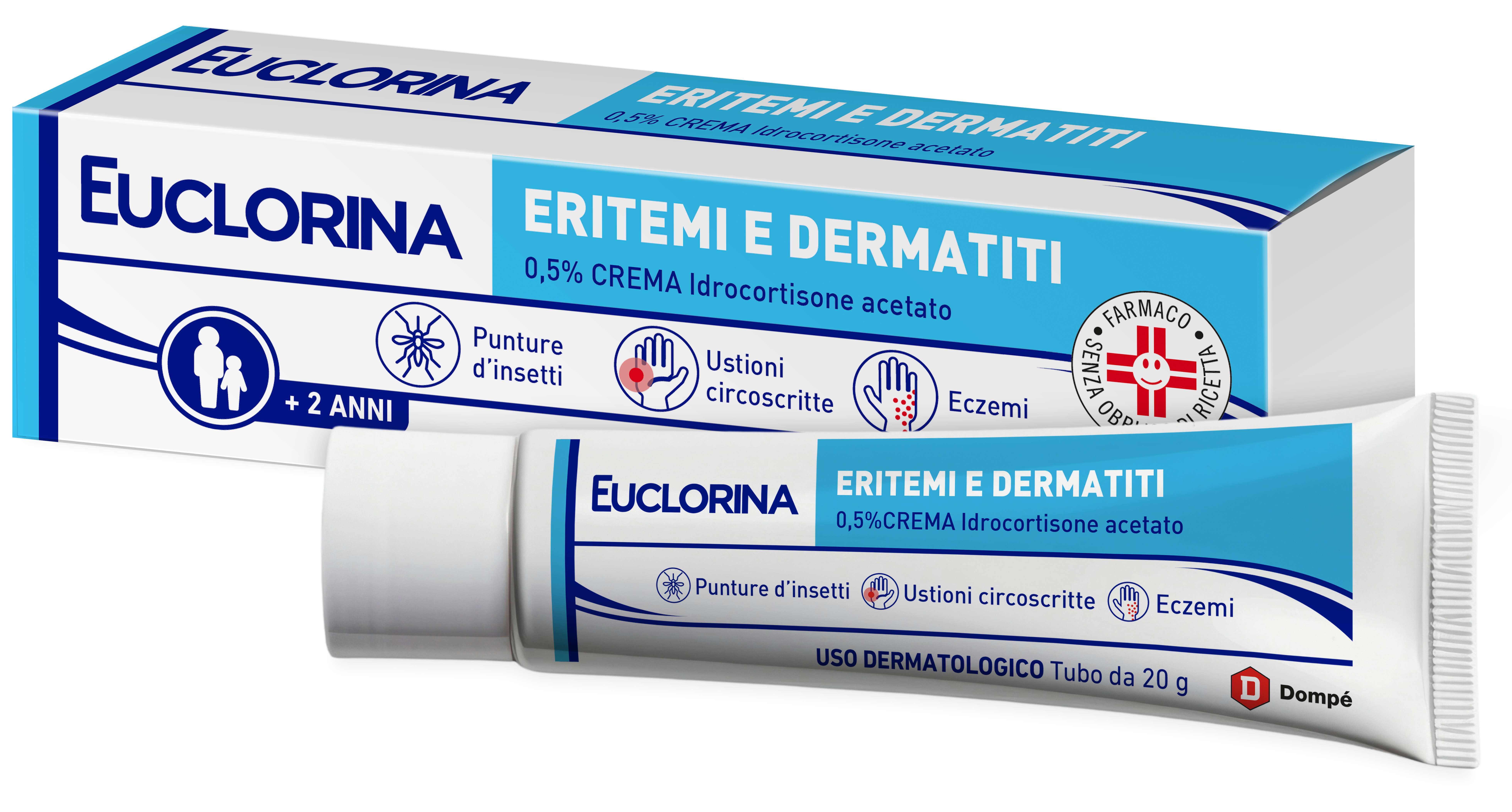EUCLORINA ERITEMI*CR 20G 0,5% - Farmafamily.it