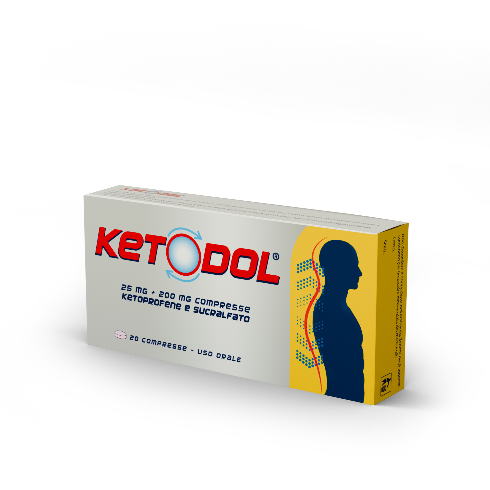 KETODOL*20CPR 25MG+200MG - Farmafamily.it