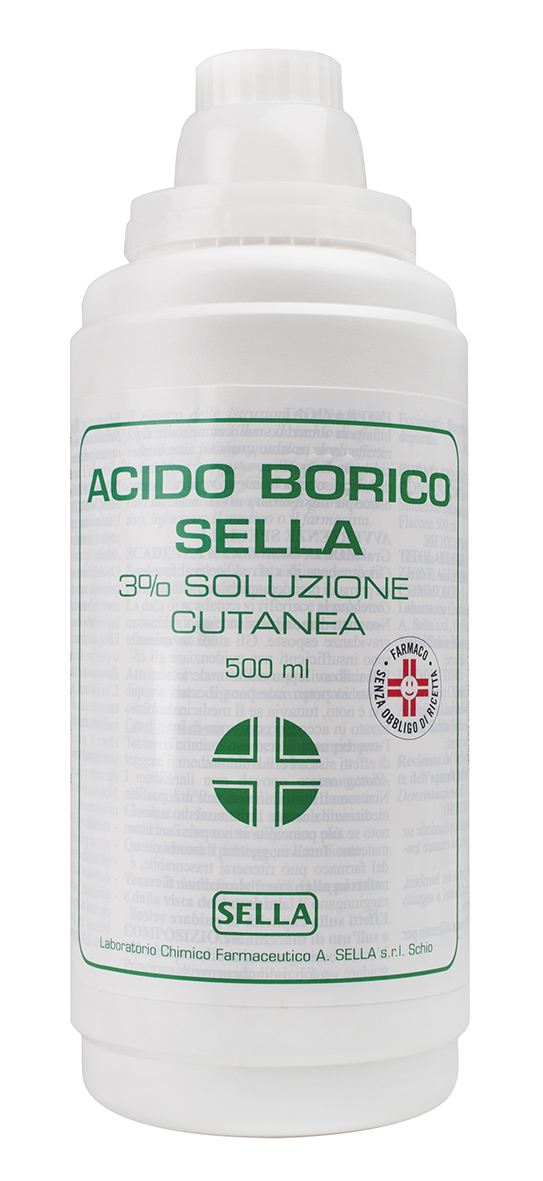 ACIDO BORICO SELLA*3% 500ML - Farmafamily.it