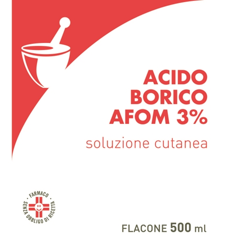 ACIDO BORICO AFOM*3% 500ML - Farmafamily.it