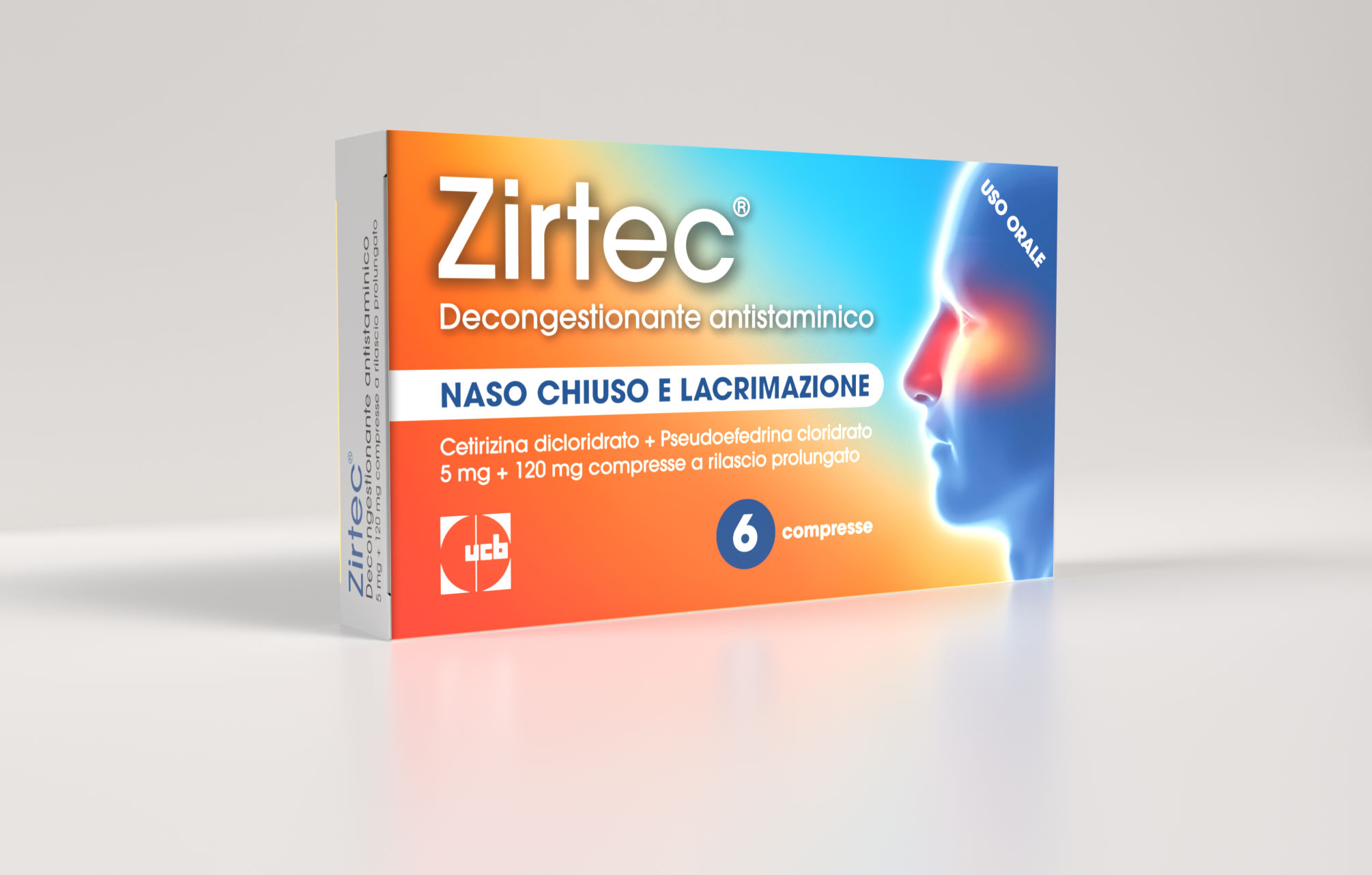ZIRTEC DECONG ANT*6CPR 5+120MG - Farmafamily.it