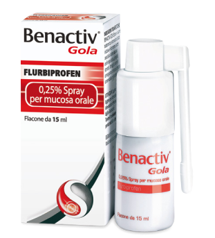 BENACTIV GOLA*SPRAY 15ML 0,25% - Farmafamily.it