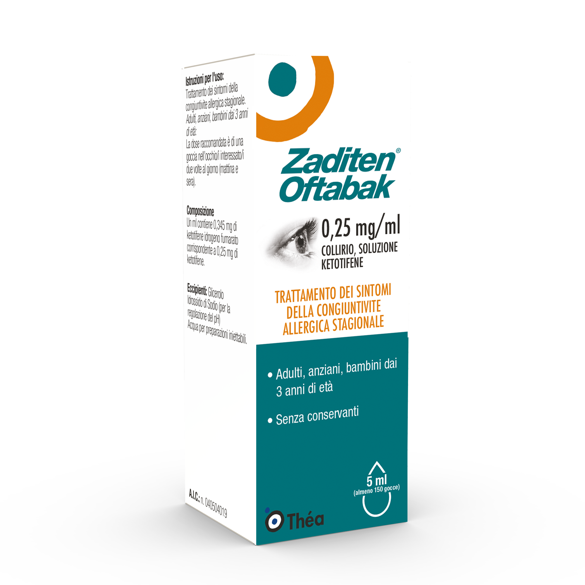 ZADITEN OFTABAK*COLLIRIO FL5ML - Farmafamily.it