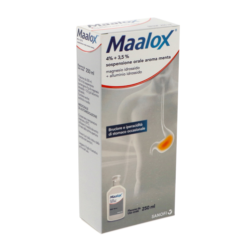 MAALOX*OS SOSP 250ML 4%+3,5% - Farmafamily.it