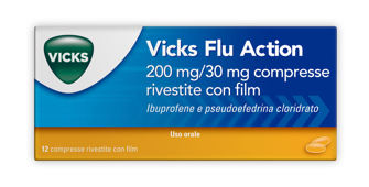 VICKS FLU ACTION*12CPR200+30MG - Farmafamily.it