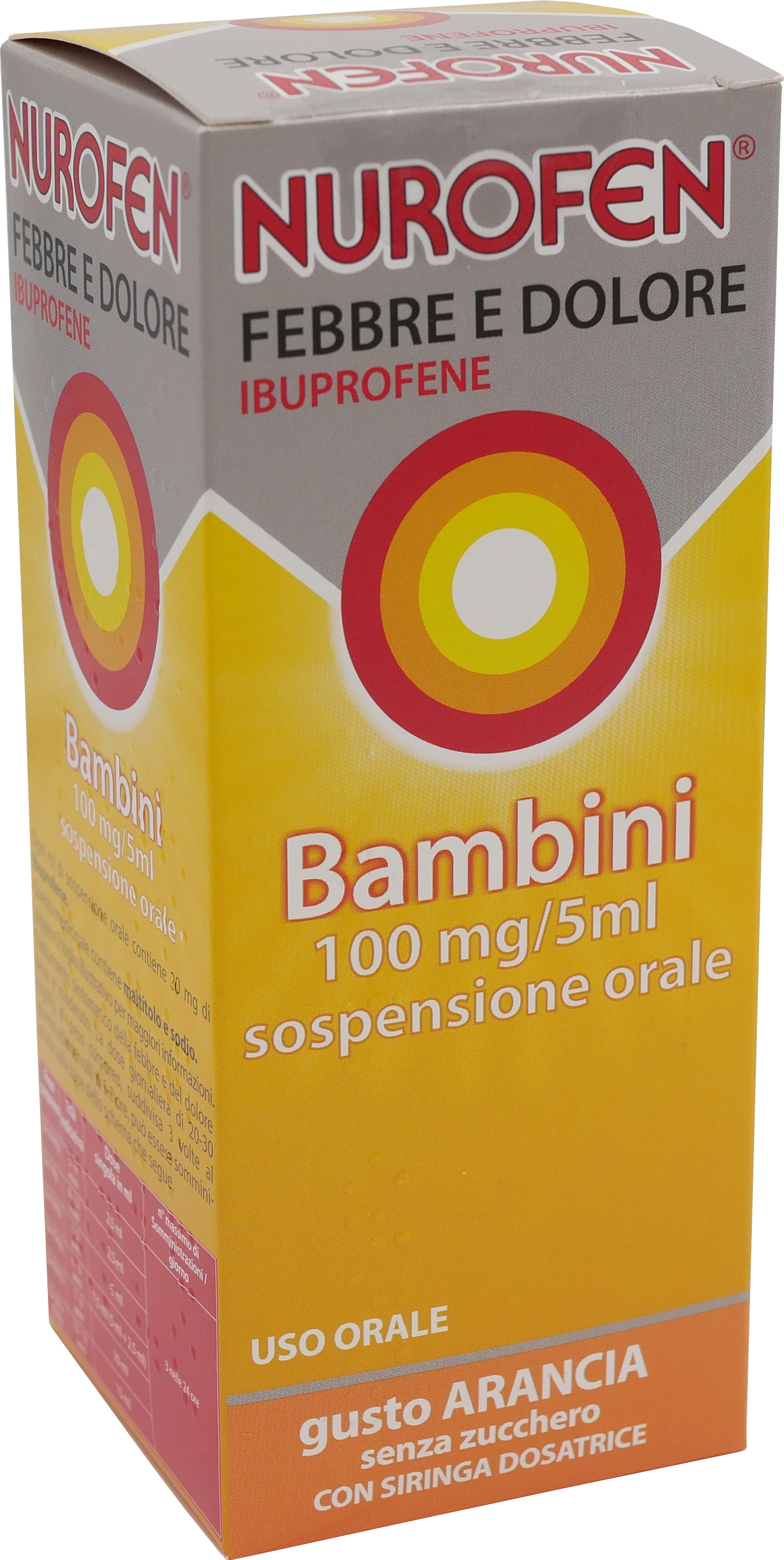 NUROFEN FEBBRE D*BB100MG/5ML ARANCIA - Farmafamily.it