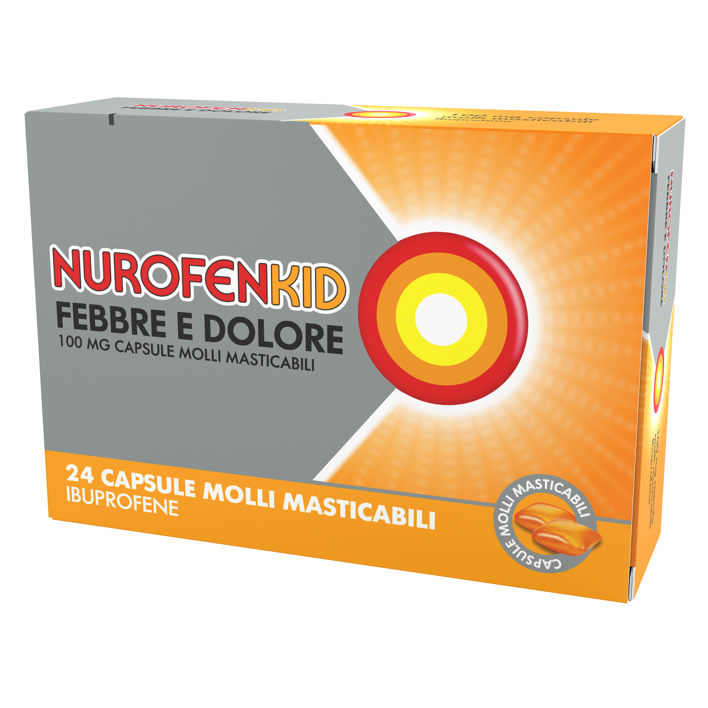 NUROFENKID FEBBRE D*24CPS100MG - Farmafamily.it