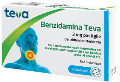 BENZIDAMINA TEVA*20PASTL 3MG - Farmafamily.it