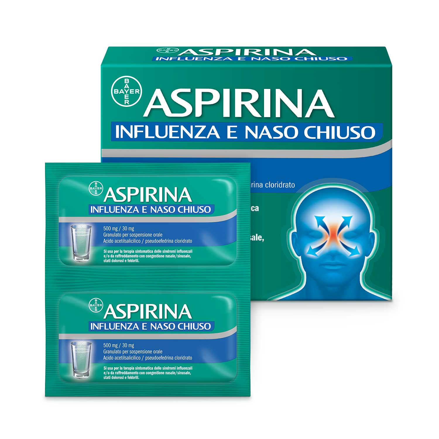 ASPIRINA INFLUENZA E NASO C*10 - Farmafamily.it