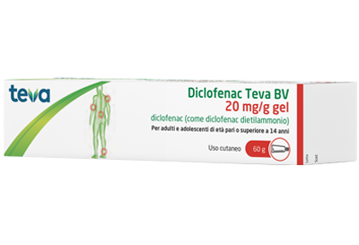 DICLOFENAC TEVA*GEL 60G 20MG/G - Farmafamily.it