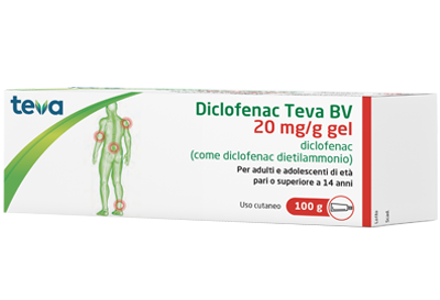 DICLOFENAC TEVA*GEL100G 20MG/G - Farmafamily.it