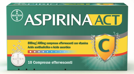 ASPIRINAACT*10CPR EFF800+480MG - Farmafamily.it