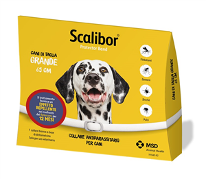 SCALIBOR COLLARE ANTIPARASSITARIO PROTECTOR BAND*BI65CM PER CANI - Farmafamily.it