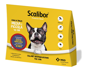 SCALIBOR COLLARE ANTIPARASSITARIO PROTECTOR BAND*BI48CM PER CANI - Farmafamily.it
