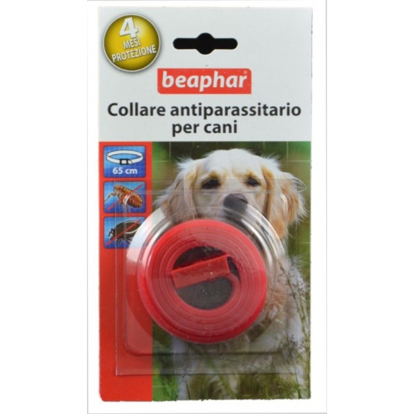 COLLARE ANTIPAR*ROSSO CANE65CM - Farmafamily.it