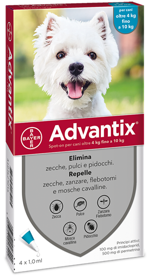 ADVANTIX SPOT ON*4PIP 4-10KG - Farmafamily.it