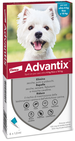 ADVANTIX SPOT ON*6PIP 4-10KG - Farmafamily.it