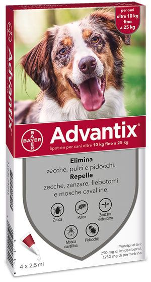 ADVANTIX SPOT ON*4PIP 10-25KG - Farmafamily.it