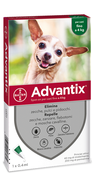 ADVANTIX SPOT ON*1PIP 0-4KG - Farmafamily.it