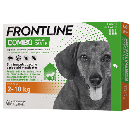 FRONTLINE COMBO*3PIP 2-10KG CA - Farmafamily.it