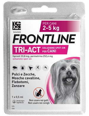 FRONTLINE TRI-ACT*1PIP 2-5KG - Farmafamily.it