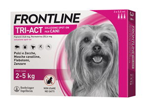 FRONTLINE TRI-ACT*3PIP 2-5KG - Farmafamily.it