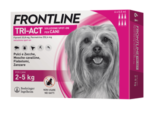FRONTLINE TRI-ACT*6PIP 2-5KG - Farmafamily.it