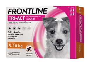FRONTLINE TRI-ACT*6PIP 5-10KG - Farmafamily.it