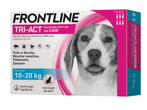 FRONTLINE TRI-ACT*6PIP 10-20KG - Farmafamily.it