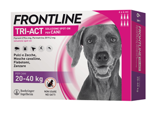 FRONTLINE TRI-ACT*6PIP 20-40KG - Farmafamily.it