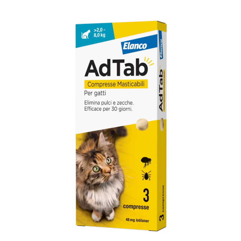 ADTAB*3CPR 48MG GATTI 2-8KG - Farmafamily.it