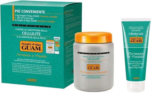 GUAM FANGHI D'ALGA CONFEZIONE CONVENIENZA FREDDA CON FANGHI D'ALGA GUAM 1 KG + CREMA GEL 250 ML FORMULA A FREDDO - Farmafamily.it