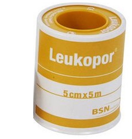 CEROTTO IN ROCCHETTO LEUKOPOR IPOALLERGENICO TESSUTO NON TESSUTO BIANCO 5X500 CM - Farmafamily.it