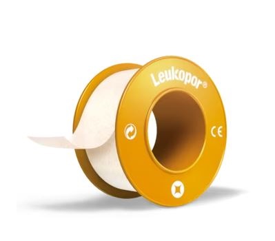 CEROTTO IN ROCCHETTO LEUKOPOR IPOALLERGENICO TESSUTO NON TESSUTO BIANCO 2,5X920 CM CON DISPENSER - Farmafamily.it