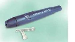 PENNA PUNGIDITO ACCU-CHEK SOFTCLIX + 25 LANCETTE SOFTCLIX + MANUALE DI UTILIZZO - Farmafamily.it