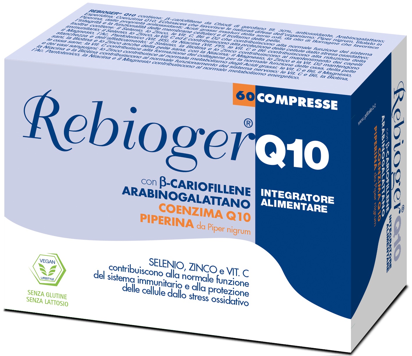 REBIOGER Q10 60 COMPRESSE - Farmafamily.it