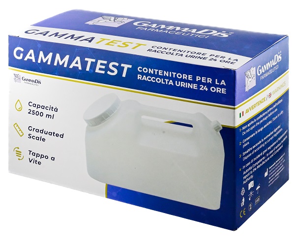 CONTENITORE STERILE PER LA RACCOLTA URINA GAMMASI 24H 2500 ML GAMMADIS - Farmafamily.it