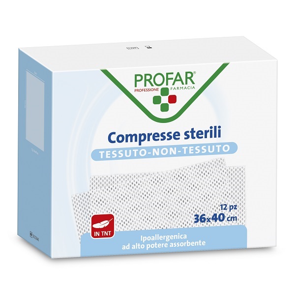 COMPRESSE IN TESSUTO NON TESSUTO 36 X 40 CM PROFAR - Farmafamily.it
