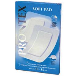 GARZA COMPRESSA PRONTEX SOFT PAD AUTOADESIVA 10X15CM 6 PEZZI - Farmafamily.it