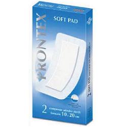 GARZA COMPRESSA PRONTEX SOFT PAD AUTOADESIVA 10X20CM 2 PEZZI - Farmafamily.it