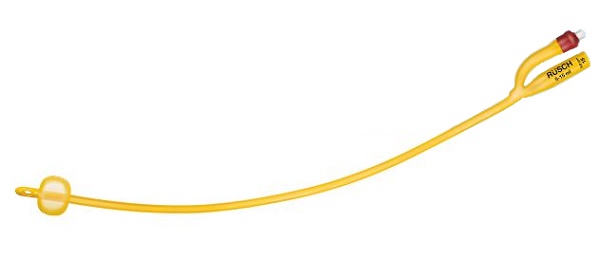 CATETERE FOLEY A MEDIA PERMANENZA  RUSCH GOLD PLUS A 2 VIE IN SILKOLATEX LATTICE-SILICONE PER ADULTO CH16 LUNGHEZZA 40 CM PUNTA CILINDRICA A 2 FORI PALLONCINO 30-50 ML 1 PEZZO - Farmafamily.it