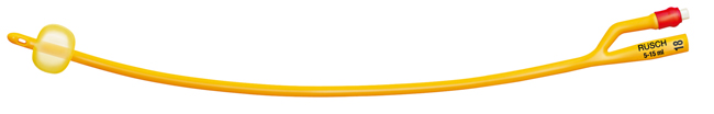 CATETERE FOLEY A MEDIA PERMANENZA  RUSCH GOLD PLUS A 2 VIE IN SILKOLATEX LATTICE-SILICONE PER ADULTO CH18 LUNGHEZZA 40 CM PUNTA CILINDRICA A 2 FORI PALLONCINO 30-50 ML 1 PEZZO - Farmafamily.it