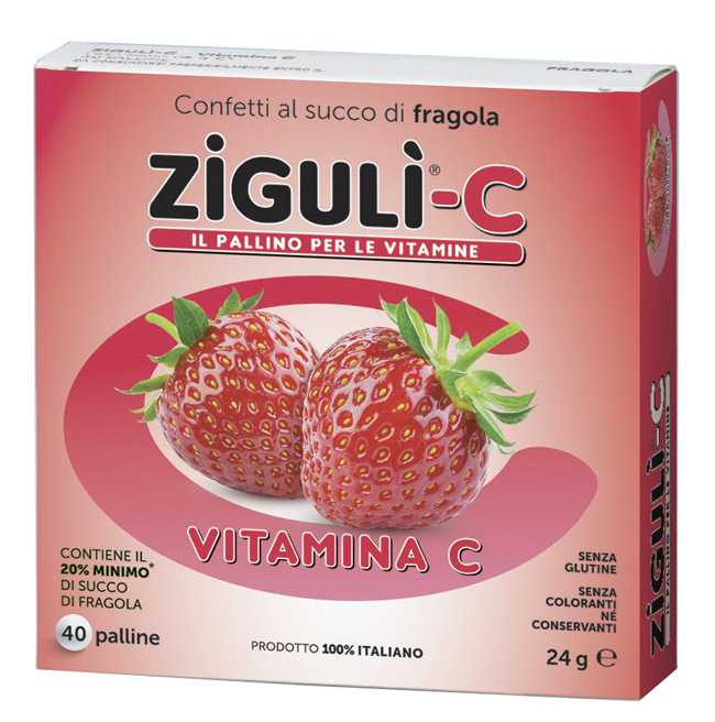ZIGULI C FRAGOLA 40 CONFETTI 24 G - Farmafamily.it