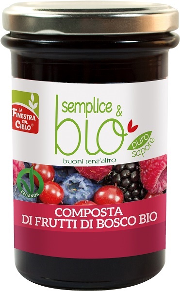COMPOSTA DI FRUTTI DI BOSCO CON POLPA DI MELA BIO 320 G - Farmafamily.it