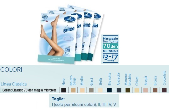 SAUBER COLLANT 70 DENARI MAGLIA MICRORETE NEUTRO BEIGE 2 LINEA CLASSICA - Farmafamily.it