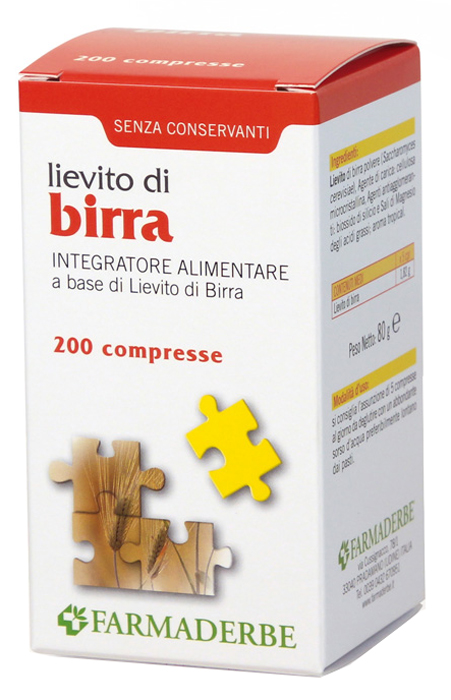 LIEVITO DI BIRRA 200 COMPRESSE - Farmafamily.it