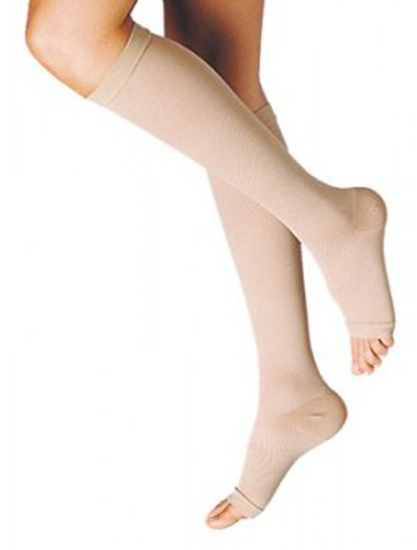 GAMBALETTO TERAPEUTICO DUALSAN A COMPRESSIONE DECRESCENTE KKL1 PUNTA APERTA BEIGE UNISEX 3 1 PAIO - Farmafamily.it